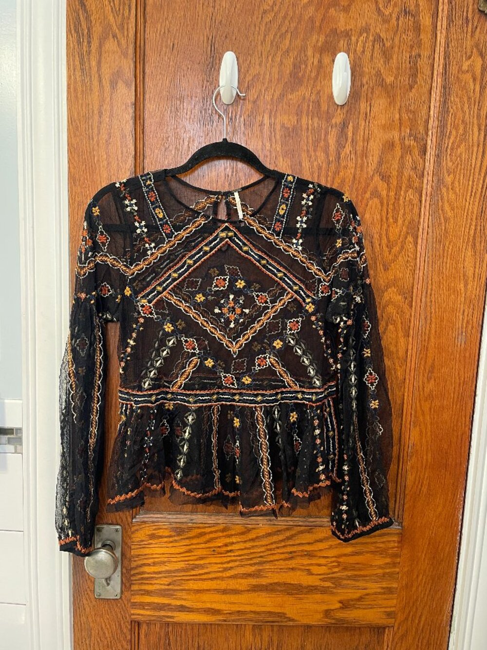Sheer Free People party top